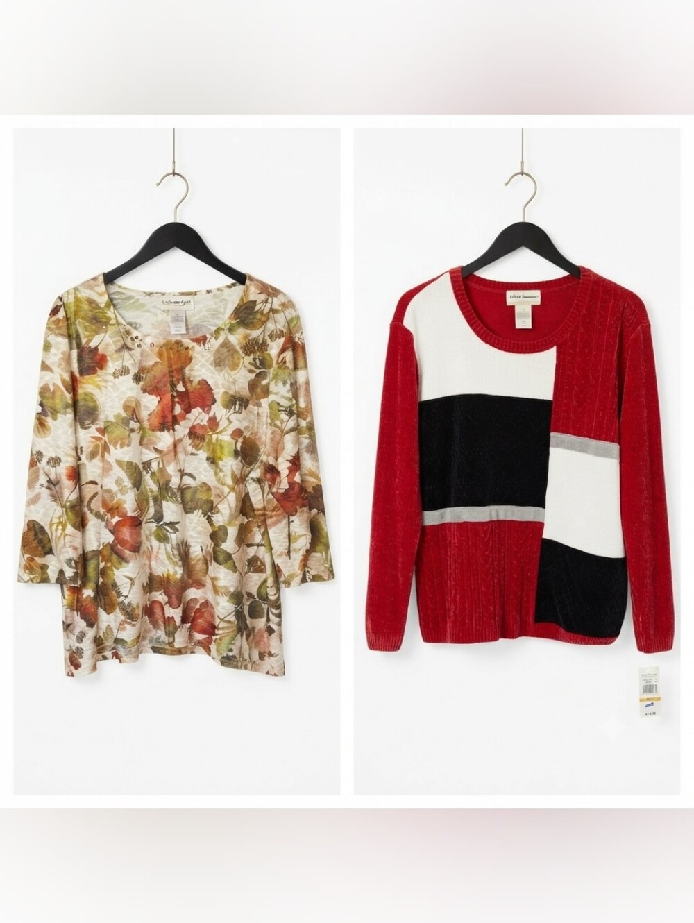 NWT Alfred Dunner Top and Sweater